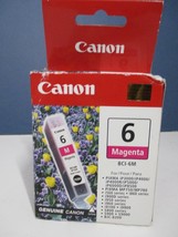 Genuine Canon # 6 Magenta Printer Ink Cartridge BCI-6M New Sealed - £5.53 GBP