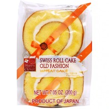 Shirakiku Swiss Roll Cake Old Fashion Wheat Cake Confectionery 7.05 oz - £9.15 GBP