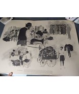 Rare 1966 American Jewish Archives C Orlemann The Sweatshop 18x24 - $41.87