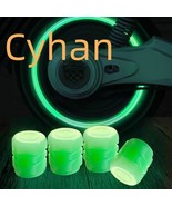 4-pieces Luminous Valve Caps Fluorescent Night Glowing Car Motorcycle Bi... - €13,56 EUR