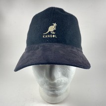 Kangol Flexfit Wool Baseball Hat Z-WFO1 Black &amp; Gray Adjustable Hook &amp; Loop - $33.25
