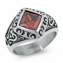 Large Renaissance Ring Mens Womens Stainless Steel Medieval LARP Cosplay Band - £19.91 GBP