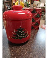 Waechtersbach Christmas Cookie Jar Red W Germany In Box - $94.98 CAD