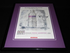 2004 Danzka Cranberyraz Vodka Framed 11x14 ORIGINAL Advertisement - $34.64