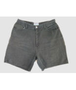 Women Size 18 North Crest Black Denim Mom High Waist Shorts Distressed - $19.47 CAD