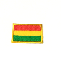 Bolivia Flag Embroidery Patch Small 2x3 cm Tiny Emblem Appliques Ethiopi... - $14.25