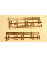 Ho Scale 3 brown Fence Pieces Model Train Accessories New attached - $7.91