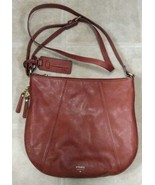 Fossil Gwen Brown Hobo Crossbody Purse Beautiful Soft Leather U5 - $40.18 CAD