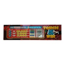 Vtg Casino Slot Machine Touch &amp; Win 777 Glass Panel Retro Gambling Decor... - £26.15 GBP