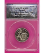 2019 W MS 67 Lowell Parks Quarter ANACS Certified Authentic Genuine Slab... - $99.99