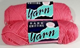 Mill End Yarn 3 oz. Pink Virgin Acrylic Yarn Lot of 2 - £14.11 GBP