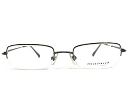 FreudenHaus Brille Re / Flex 2 Gun Brille Rahmen Grau Rechteckig Halbe Felge - £63.41 GBP