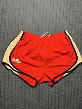 Ole Miss Rebels Shorts Womens Medium Red Spell Out Logo Nike Dri Fit - $15.00