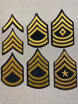 U.S. Army, Dress Blues Chevron Grouping Of Seven Chevrons, Original - £6.79 GBP