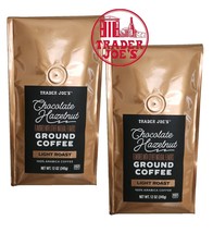 2 Packs Trader Joe&#39;s Chocolate Hazelnut Ground Coffee NET WT 12 oz - £22.05 GBP