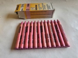 Dixon 05008 Industrial Marking Crayons, 5&quot; x 1/2&quot; Round, Pink/Rose, 12-Pack - $17.99