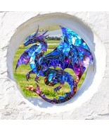 Dragon Acrylic Suncatcher – 2D Flat Faux Stained Glass ART Design Fantasy - $36.07 CAD