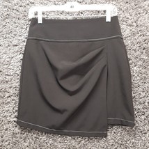 Zara Basic Black Mini Skirt Women Small Layered Cute Cocktail Zip Up - £10.07 GBP