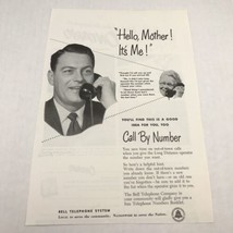 Vtg 1953 Print S Bell Telephone Call By Number Advertising Art  - $9.89