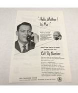 Vtg 1953 Print S Bell Telephone Call By Number Advertising Art  - £7.73 GBP