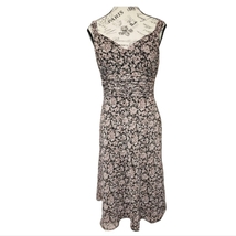 Ann Taylor 4 Brown White Floral Sleeveless Dress - $15.00