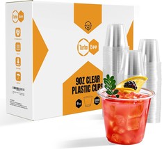 1200 Pack 9oz Clear Plastic Cups Bulk 9 Ounce Disposable Clear Plastic C... - £130.09 GBP