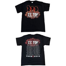 ZZ TOP 2014 Tour T Shirt Men’s Sz L Black Double Sided Official Merch NW... - $19.75