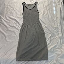 Lark + Grey Sleeveless Tank Dress Knit Top Striped Bottom Gray Black S/M - €11,86 EUR