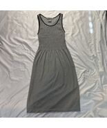 Lark + Grey Sleeveless Tank Dress Knit Top Striped Bottom Gray Black S/M - €11,86 EUR
