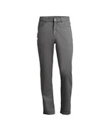 George Men’s Premium 5 Pocket Garment Washed Pants, Gray Size 42 x 30 - $31.94 CAD