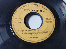 Los Lord ´S Love Me Please - LP vinile 7 &quot; Solo el Single sin Chemise G - $139.94 MXN