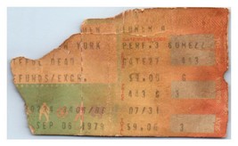 Grateful Dead Concert Ticket Stub September 6 1979 Madison Square Garden NYC - £58.25 GBP