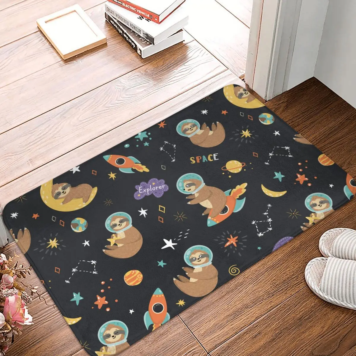 Non-Slip Carpet Doodle Sloth Doormat Living Room Bath Mat Welcome Decoration Rug - $15.99