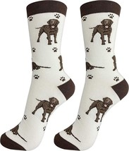 Happy Tails Chocolate Labrador Lab Socks Pet Lovers Soft Socks One Size ... - £10.18 GBP