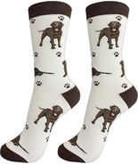 Happy Tails Chocolate Labrador Lab Socks Pet Lovers Soft Socks One Size ... - €10,99 EUR