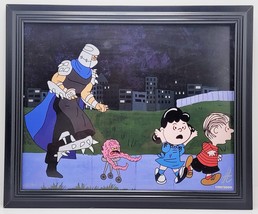 Framed Autographed Art Print of &quot;Shredder Vs. Charlie Brown&quot; by Steve Jencks-FM1 - £18.68 GBP