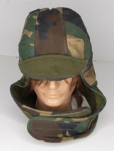USGI Woodland Camouflage Cap Cold Weather Insulating Helmet Liner Size 7... - $14.85
