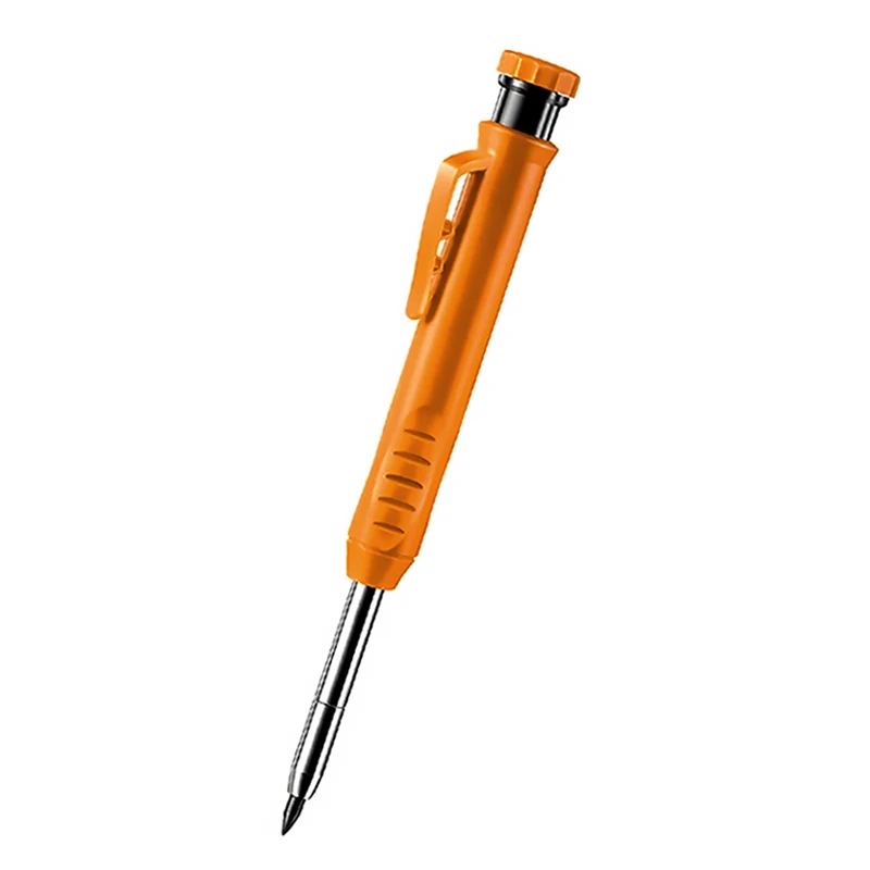 Solid Carpenter Pencil Set with 6Refill Built-in Sharpener Deep Hole Mec... - £45.61 GBP