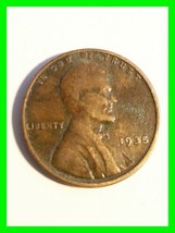 1935 Lincoln Wheat Penny ~ ( No Mint Mark ) One Cent - £7.77 GBP