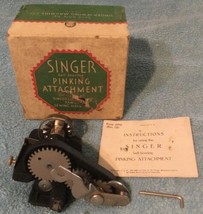 Vintage Singer Sewing Machine Ball Bearing Pinking Attachment Crinkle Fi... - $112.20