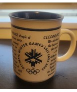 Vintage 2002 Salt Lake City Winter Olympic Games Ceramic Coffee Mug Olympics - $11.88