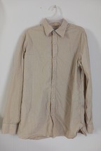 Banana Republic Long Sleeve Pearl Snap Striped Western Shirt Men&#39;s Sz L - $302.90 MXN