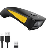 QR Code Scanner Mini Barcode Scanner Bluetooth Compatible Small Portable... - $65.06 CAD