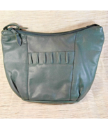 Green Purse In Faux Leather Vintage c.1990s - $6.00