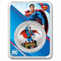2023 Samoa 1 oz Silver DC Comics Superman Colorized with TEP - £51.93 GBP