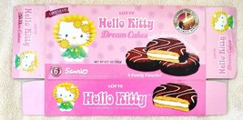 Vtg 2001 Hello Kitty Dream Cakes Box Lotte Sanrio Food Packaging Mascot - £70.81 GBP