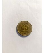 1992 Argentina 25 Centavos Republica Argentina National Building Design - $2.95 CAD