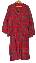 Gap Maternity Pajamas Medium Flannel Red Plaid Christmas Set Top &amp; Bottoms - £37.51 GBP