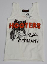 HOOTERS, KOLN GERMANY (XXS) XX-SMALL WHITE WAITRESS UNIFORM TANK TOP (DA... - $14.99