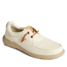 SPERRY TOP-SIDER Men&#39;s Captains Moc Toe Hemp Boat  Shoe, Size 10, Ivory,... - $64.52